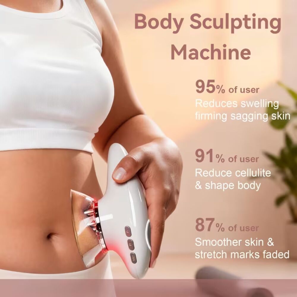 New Body Sculpting LED Lighting Therapy deep massage cupping-heat Face Arms Legs - Picture 4 of 9